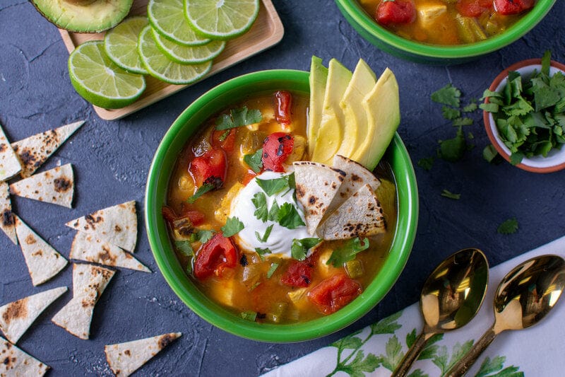 Chicken Avocado Tortilla Soup Recipe