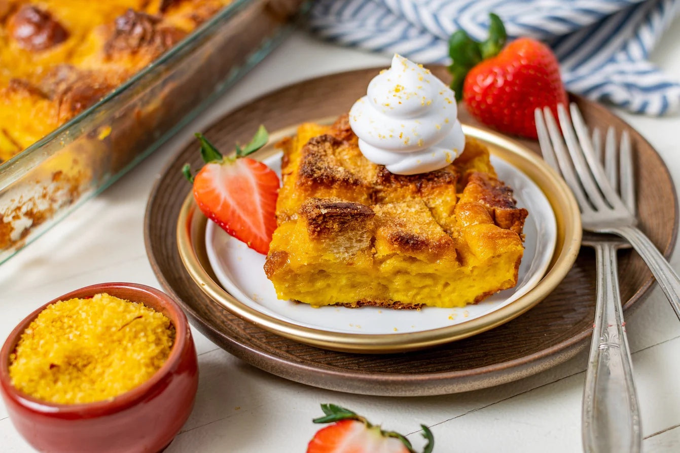 Golden Saffron French Toast Casserole