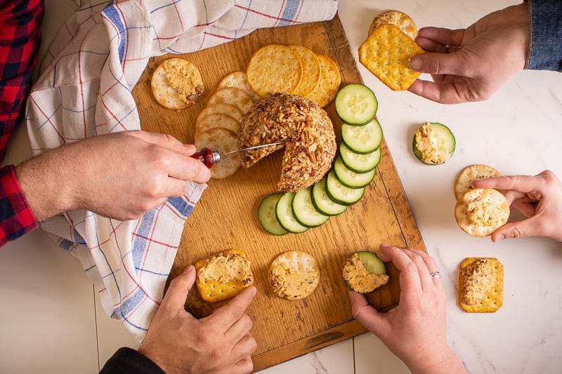 Whiskey Barrel Smoked Cheese Ball Recipe